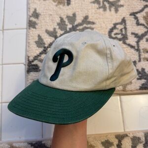 Vintage 90s Dark Green Phillies Baseball Cap